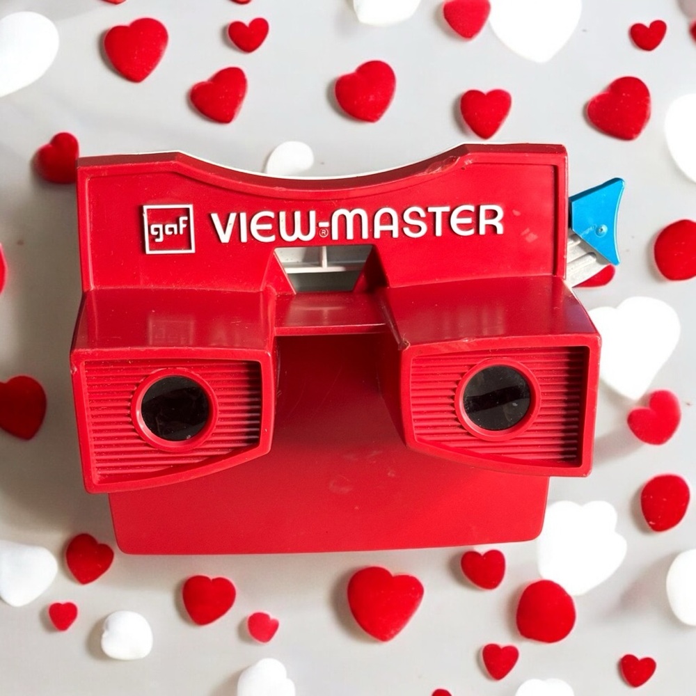 Vintage GAF View Master 1970s Childs Toy Red White WORKS- No Discs Included